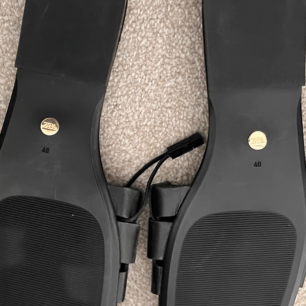 Zara Black Sandals